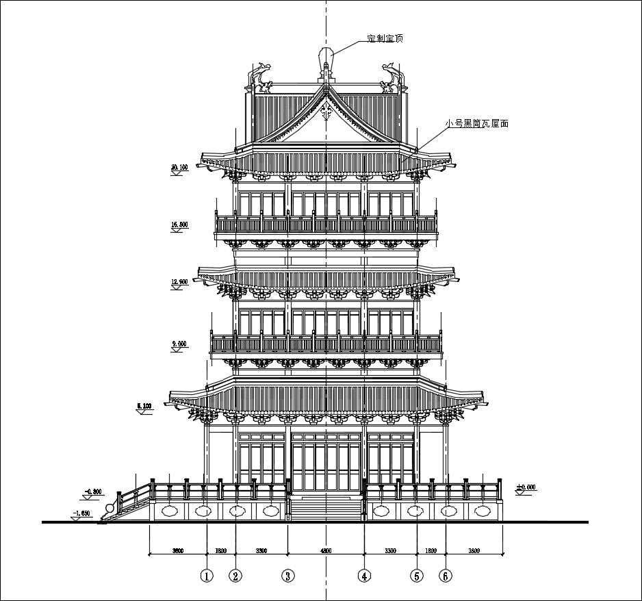 Chinese Architecture CAD Drawings-Chinese Pavilion,Garden Design