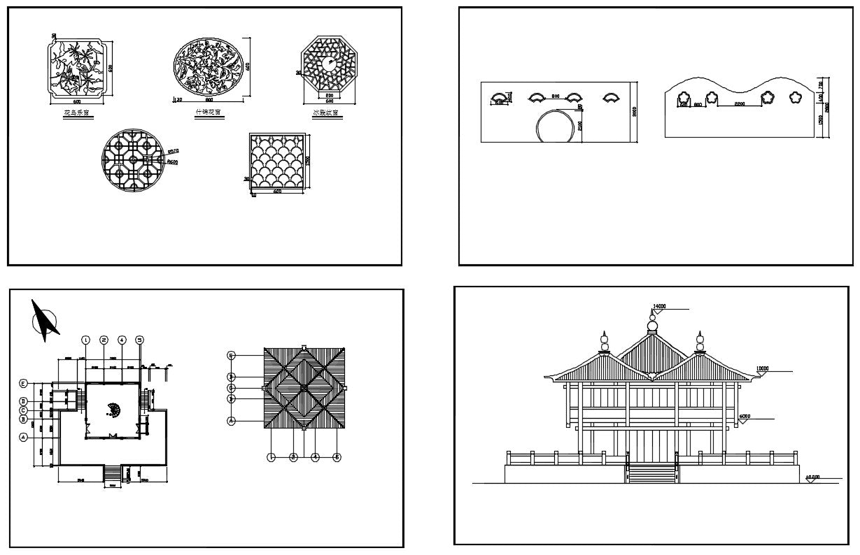 Chinese Architecture CAD Drawings 3