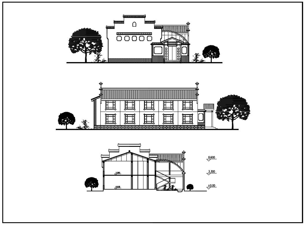 Chinese Architecture CAD Drawing-Chinese Building