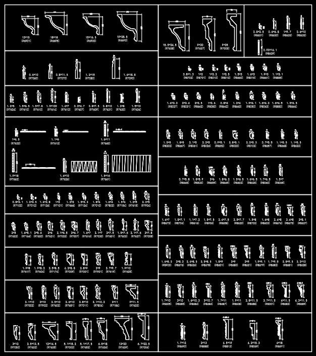 Over 1200+ Decorative Elements,Skirting Board,Corner Post,Neoclassicism Decor,Baroque,Rococo,Door Trim