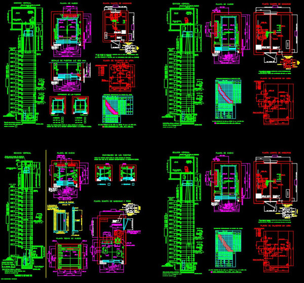 elevator cad block free download