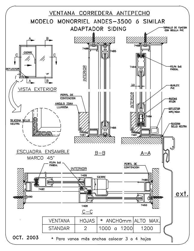 Aluminium window detail and drawing in AutoCAD Dwg files include plan, elevations, sections, working plan, and various type of fitting details of Aluminium window.