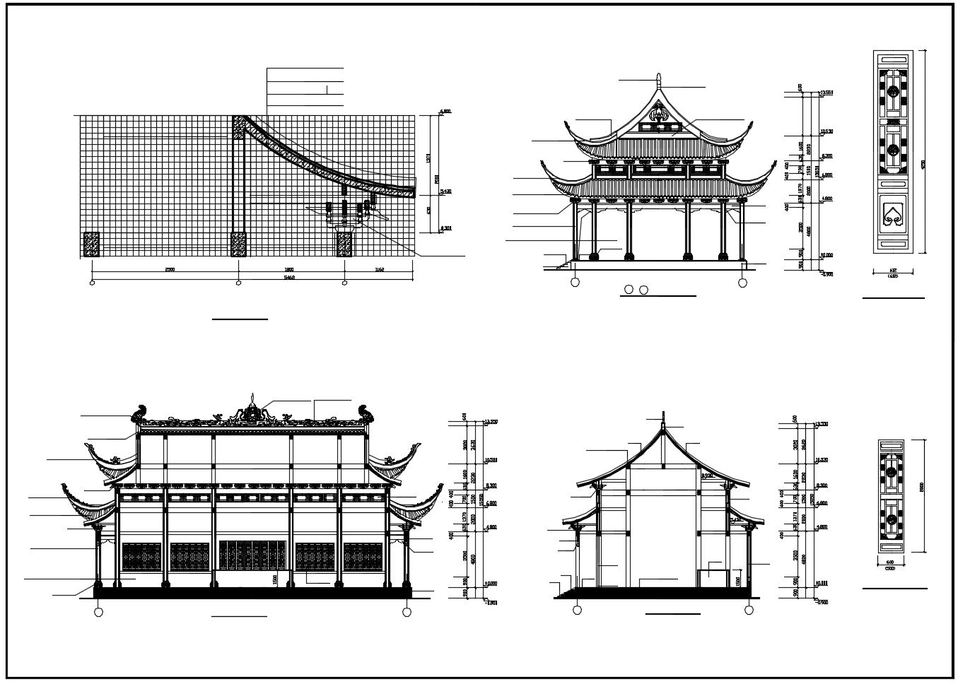 Chinese Architecture CAD Drawings(Grand Hall -Chinese Temple)