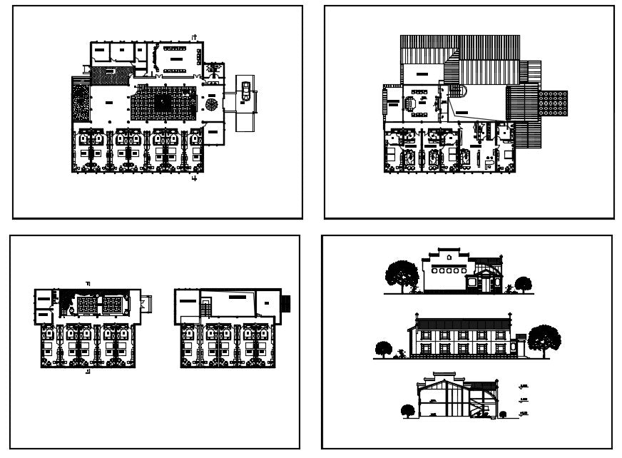 Chinese Architecture CAD Drawing-Chinese Building