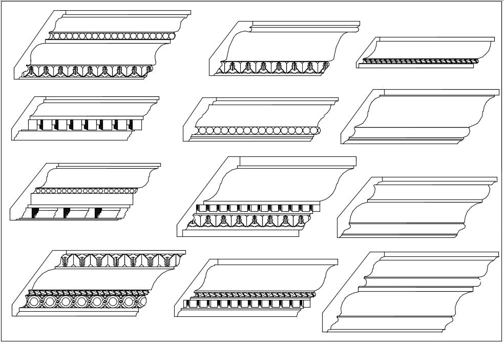 Over 1200+ Decorative Elements,Crown molding,Chair-rail,Door Trim,Skirting Board,Corner Post,Plain Molding