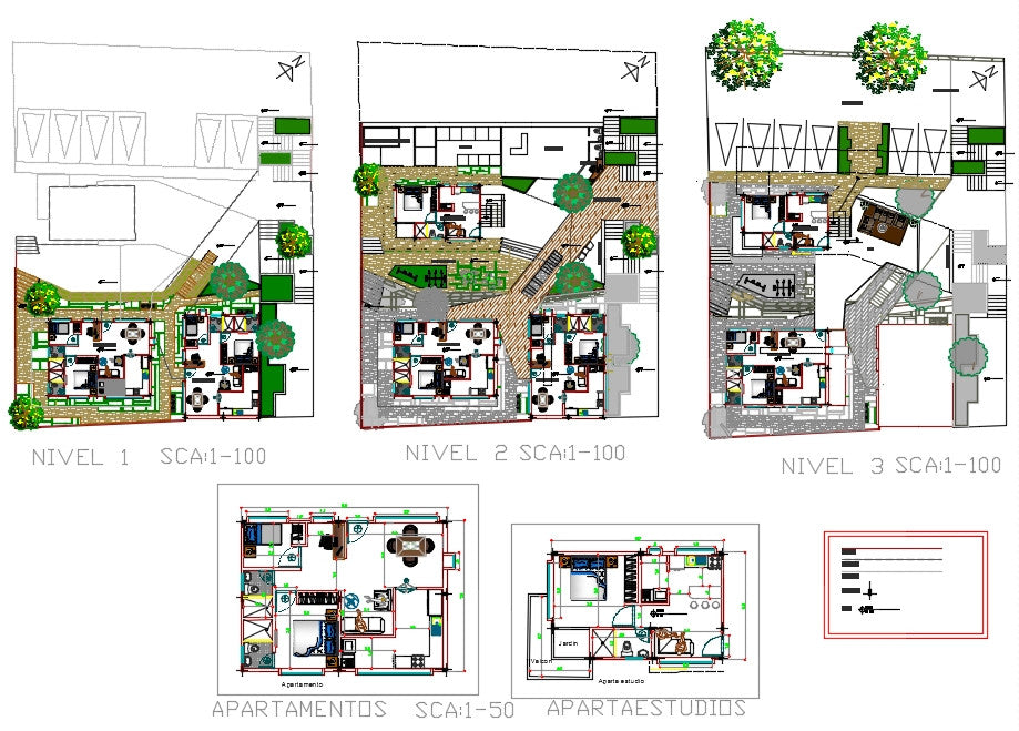 Apartment planing design drawing