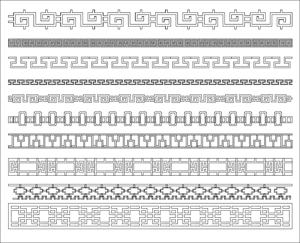 All Chinese Carved CAD Elements V.1