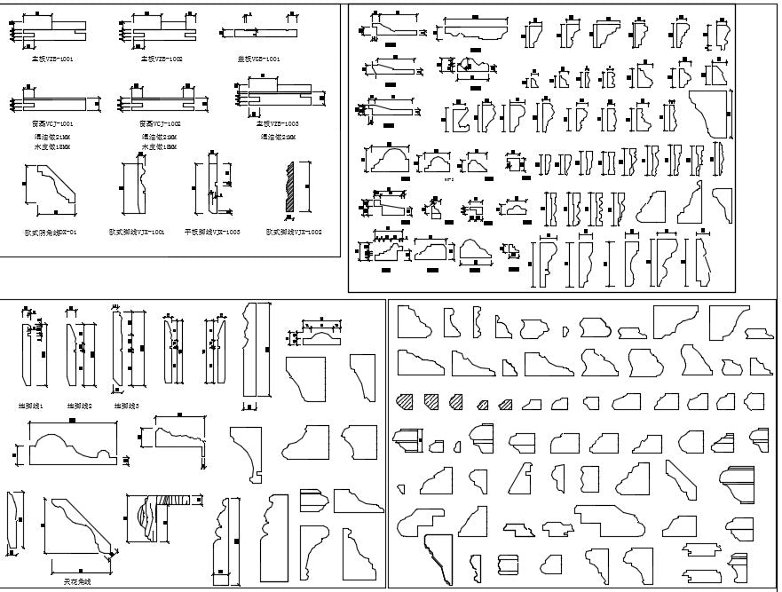 Over 1200+ Decorative Elements,Crown molding,Chair-rail,Door Trim,Skirting Board,Corner Post,Plain Molding