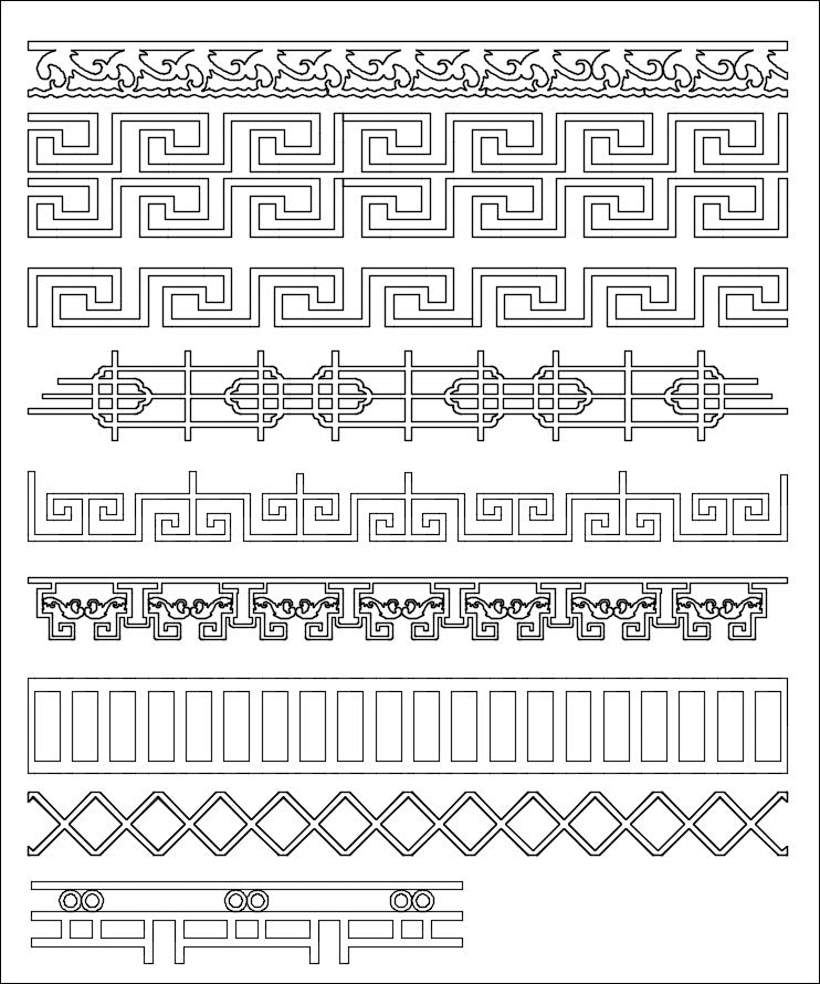 All Chinese Carved CAD Elements V.1