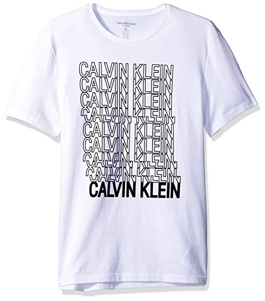 calvin klein flock logo sweatshirt