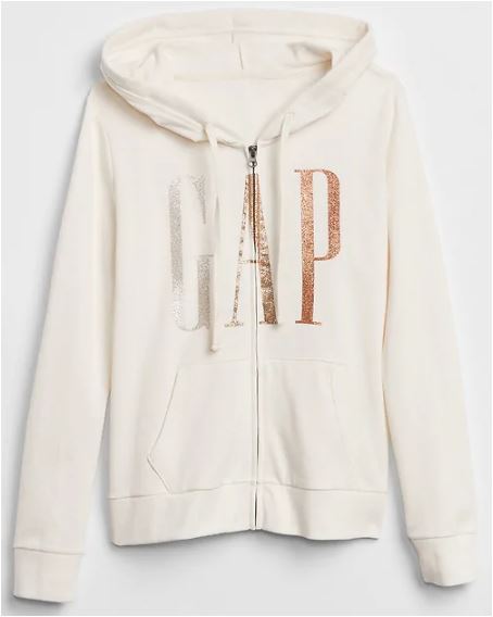 gap hoodie white