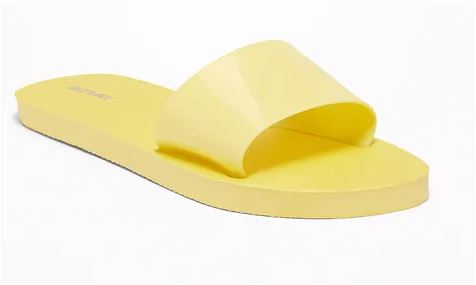 old navy jelly slide flip flops