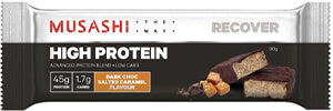 Musashi High Protein Low Carb Bar - Dark Chocolate Salted Caramel