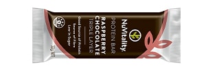NuVitality Protein Bar - Triple Layer Raspberry Chocolate 