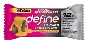 Vital Strength - Define Lo Carb Protein Bar - Chocolate Caramel 