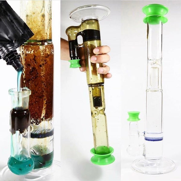 cleaning a bong before and after