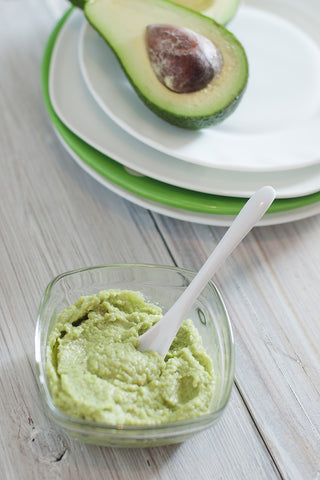 Baby First Foods Four Months Old Avocado Baby Puree