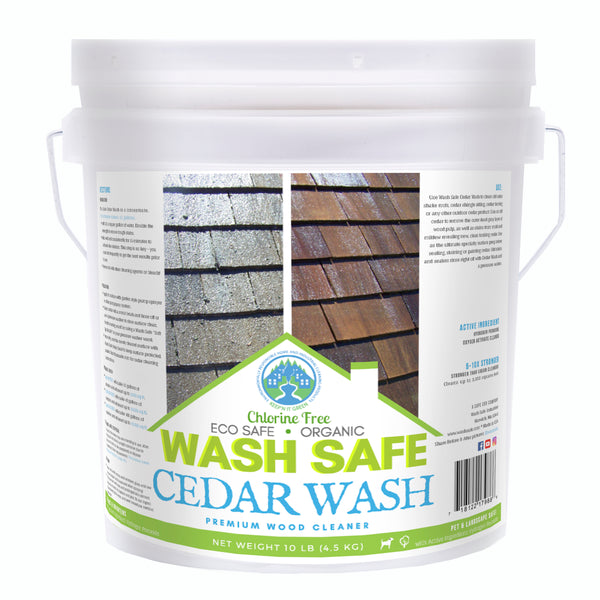 cedar wash safe cleaner wood deck siding eco stains clean cleaning roof shake shakes organic bleach lb sealing washing power