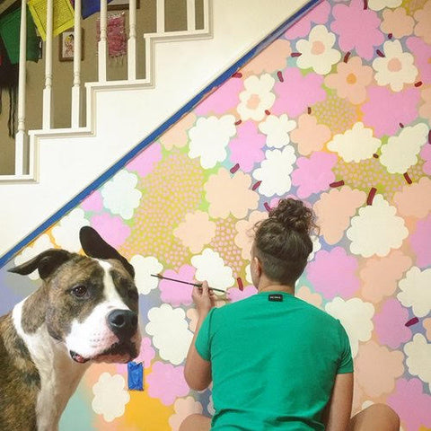 Molly Sydnor Painting Mural