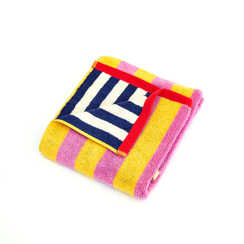 Dusen Dusen Grapefruit Stripe Hand Towel 20x30