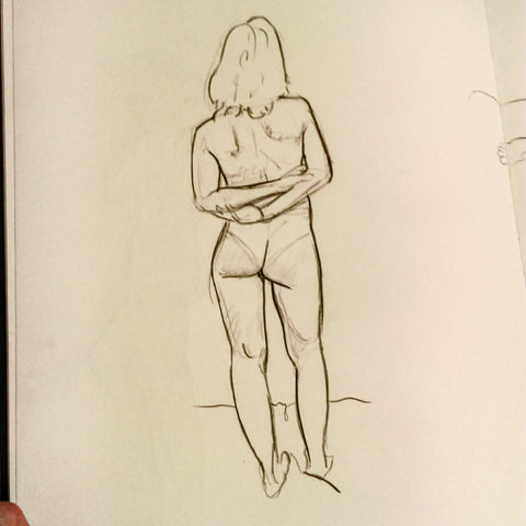 Lifedrawing Nude Woman Drawing