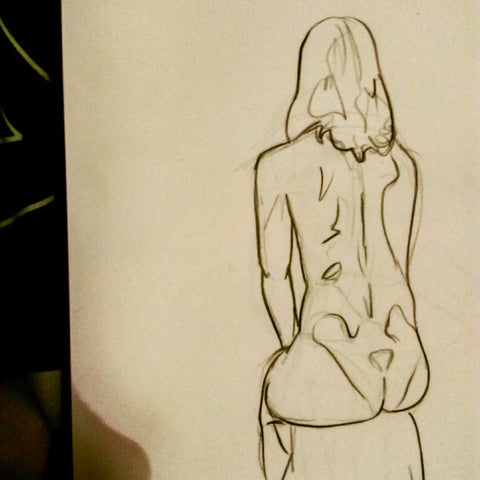 Lifedrawing Nude Woman Drawing