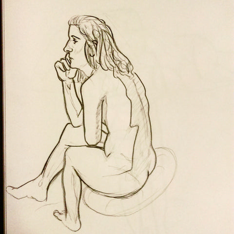 Lifedrawing Nude Woman Drawing