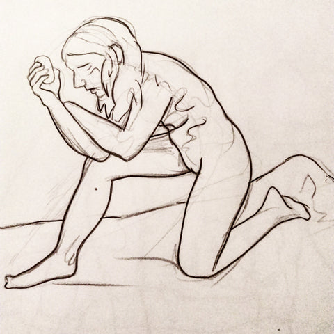 Lifedrawing Nude Woman Drawing