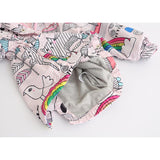 Coloring Book Drawstring Rain Jacket