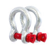 Two ARB D shackles with red 3/4" pins used in off road recovery kits