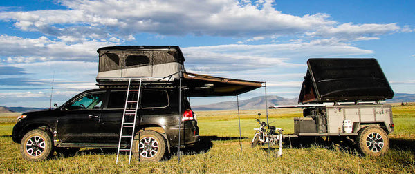 tents on car roof rack