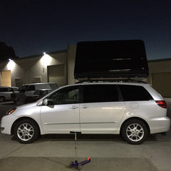 Toyota Sienna Minivan with iKamper Roof Top Tent installation in California