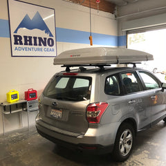 subaru forester with ikamper roof top tent on roof rack