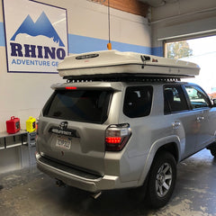 Toyota 4Runner 5th Gen installed Rhino Rack Pioneer Platform and James Baroud Evasion XXL at Rhino Adventure Gear in California