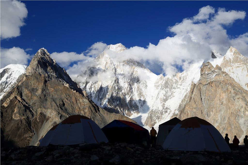 Gasherbrum IV Looms Over Camp