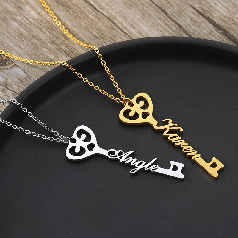 key name necklace