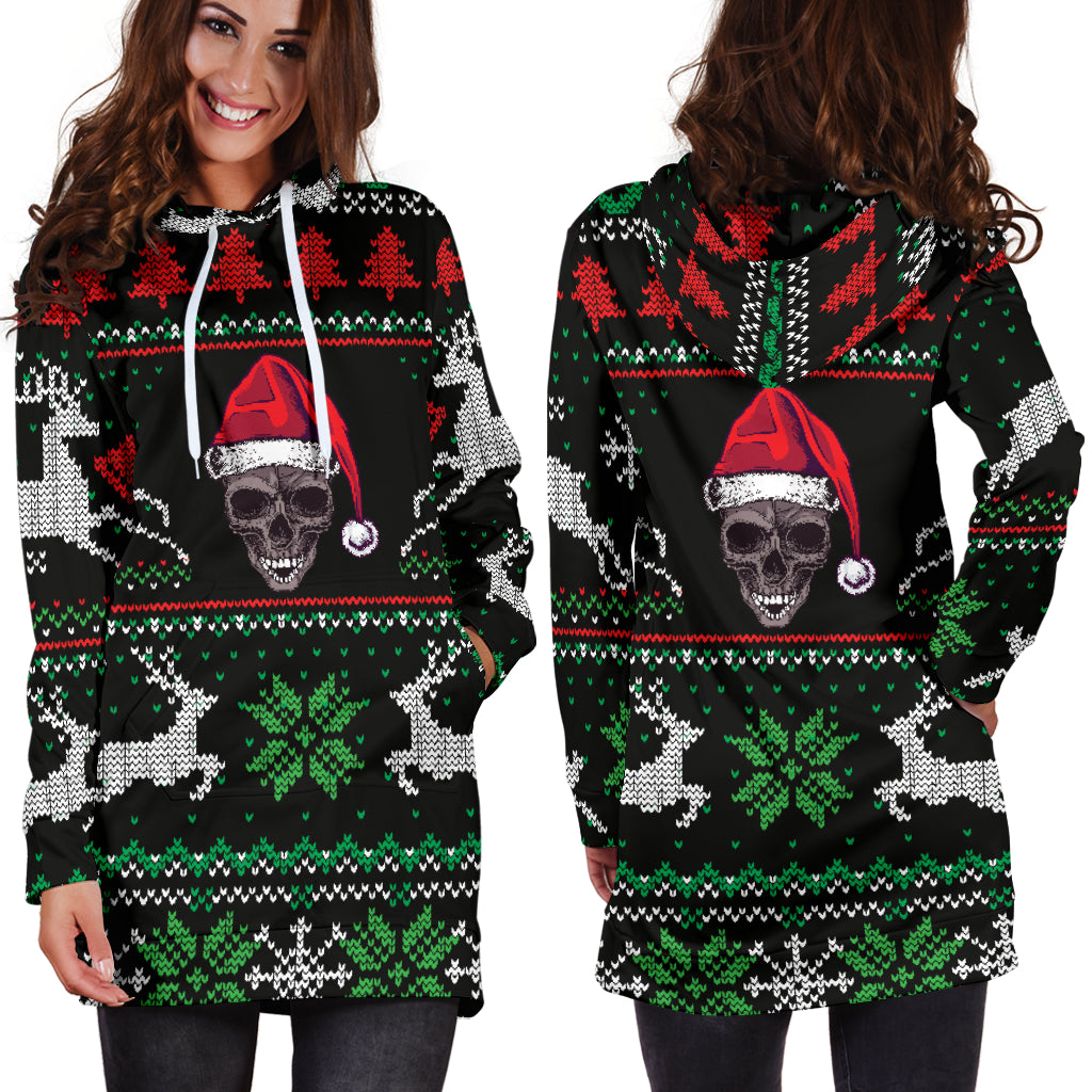 santa skull sweater