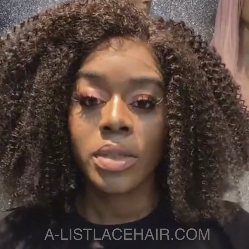 lace front wig afro