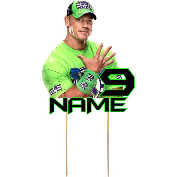 John Cena Card Cake Topper