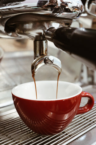 red espresso cup 