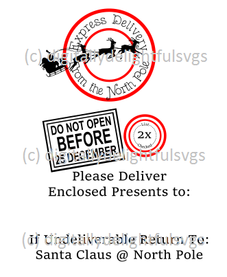 Santa Sack Express Delivery Svg Digitallydelightfulsvgs