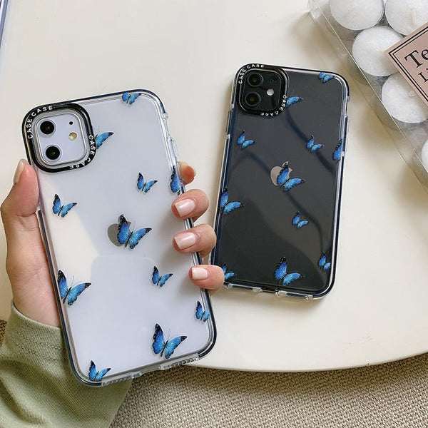 Shockproof Blue Butterfly Case | Jelly Cases