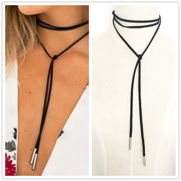 black bow choker necklace