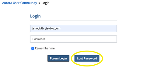 forum lost password