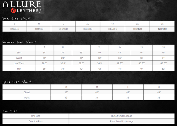 Allure-Leather-Lingerie-Sizing-Chart