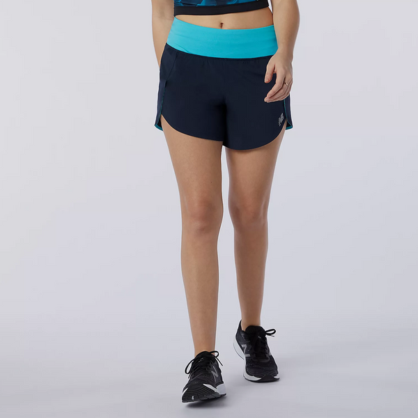 new balance women's impact 5-inch 2-in-1 shorts