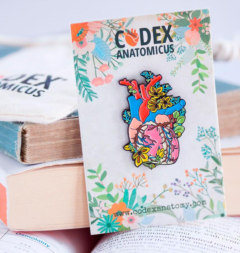 Anatomical Heart Enamel Pin Medical T Codex Anatomicus 3079