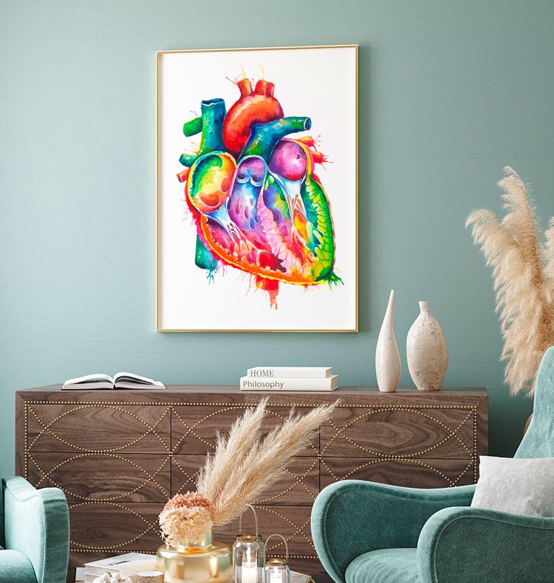 Anatomical Heart Art Anatomy Art Codex Anatomicus 9955