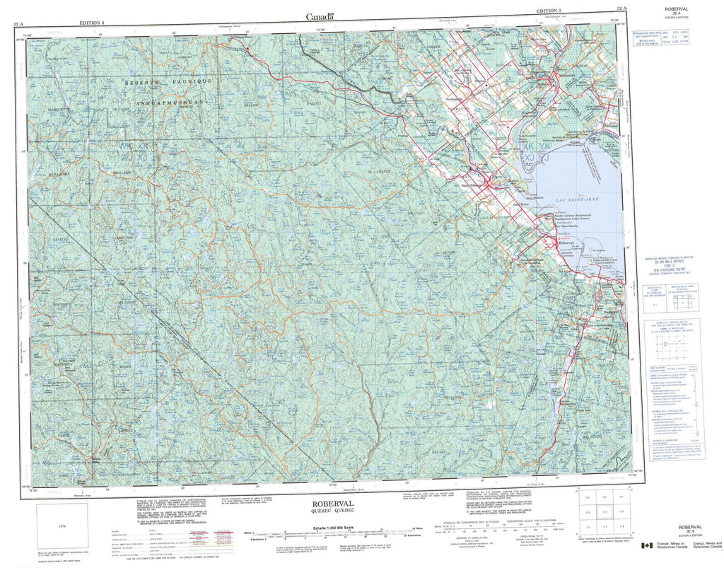 Buy Roberval Topo Map 032a Yellowmaps Map Store 0402