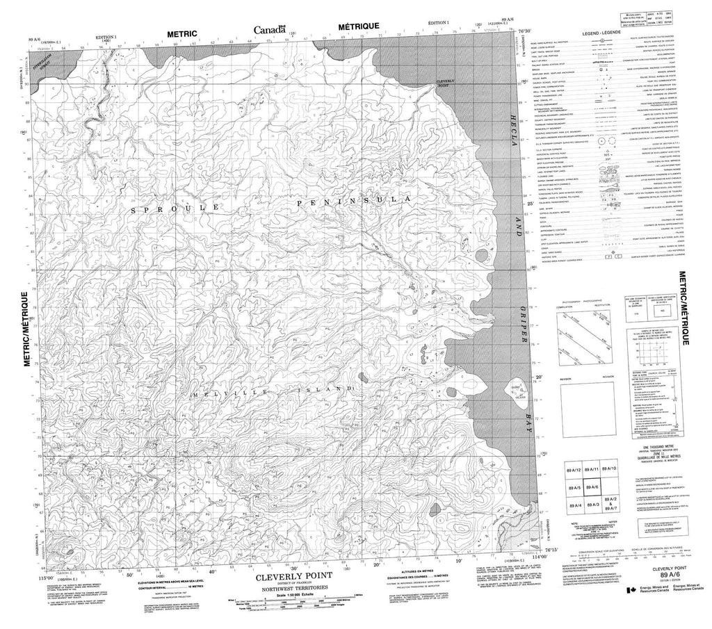 Buy Cleverly Point Topo Map 089a06 Yellowmaps Map Store 9873